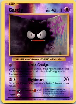 Gastly 47/108 Evolutions Pokemon Reverse Holo Near Mint - Image 1