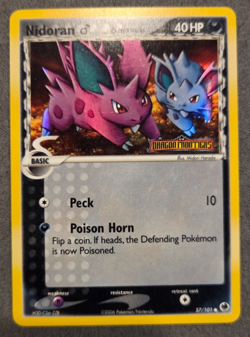 Nidoran M (Delta Species) EX Dragon Frontiers 57/101 Reverse STAMP Pokemon TCG - Image 1