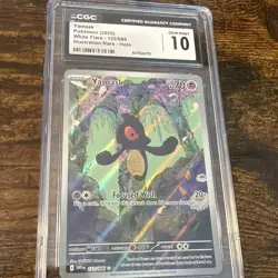 2025 Pokemon Yamask 122/086 Sv: White Flare Illustration Rare - Holo. CGC 10 - Image 1
