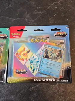 Pokemon Scarlet Violet Prismatic Evolutions Tech Sticker Collection Bundle New - Image 3