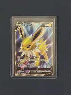 Pokemon TCG Jolteon v Evolving Skies 177/203 Holo Ultra Rare NM - Image 3