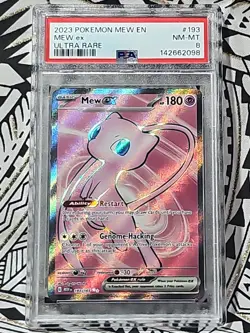 Mew ex #193 Ultra Rare Full Art S&V 151 Pokemon TCG PSA 8 NM-Mint (098) - Image 1