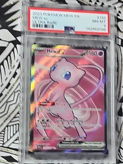 Mew ex #193 Ultra Rare Full Art S&V 151 Pokemon TCG PSA 8 NM-Mint (098) - Image 2
