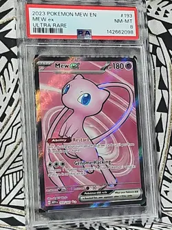 Mew ex #193 Ultra Rare Full Art S&V 151 Pokemon TCG PSA 8 NM-Mint (098) - Image 3