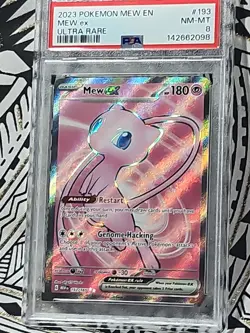 Mew ex #193 Ultra Rare Full Art S&V 151 Pokemon TCG PSA 8 NM-Mint (098) - Image 4