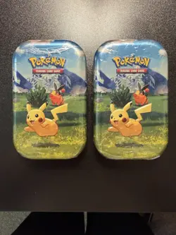 Pokemon TCG: Ascended Heroes Mini Tin Lot Two(2) New Sealed Pikachu - Image 1