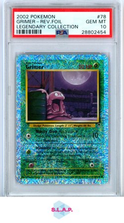 GRIMER-REV.FOIL LEGENDARY COLLECTION POKEMON LEGENDARY COLLECTION 2002 78 PSA 10 - Image 1
