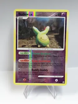 Pokemon Budew 33/100 Stormfront Reverse Holo LP Yuka Morii Clay Art - Image 1