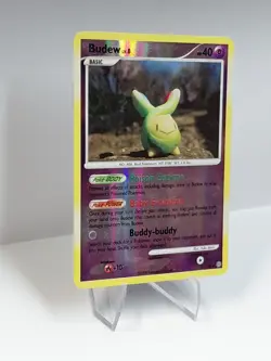 Pokemon Budew 33/100 Stormfront Reverse Holo LP Yuka Morii Clay Art - Image 3