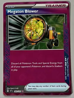 Pokemon Surging Sparks Megaton Blower Trainer Item ACE SPEC Rare HoloFoil - Image 1