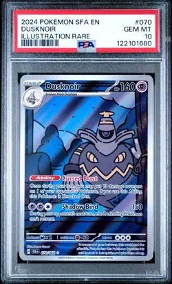 Dusknoir 070/064 PSA 10 - 2024 Pokemon Shrouded Fable - Image 1