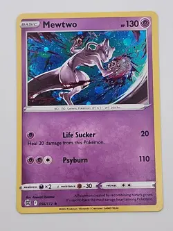 Mewtwo 056/172 Rare Brilliant Stars Pokemon TCG Cosmos Holo - Image 1