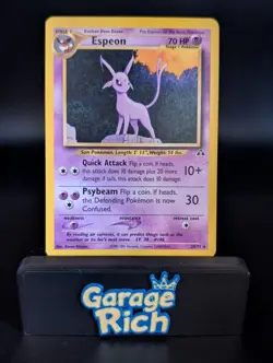 Espeon 20/75 - MP - Neo Discovery Unlimited Rare Pokemon TCG WOTC 2001 - Image 1