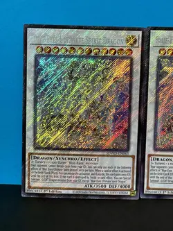 3x Blue-Eyes Ultimate Spirit Dragon | SDWD | Secret Rare | HOLO BLEED! | YuGiOh! - Image 2