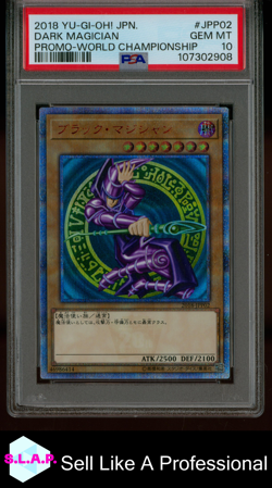 DARK MAGICIAN YU-GI-OH! WORLD CHAMPIONSHIP PRM 2018 2018-JPP02 2018 JP PSA 10 - Image 1