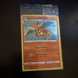 Pokemon Special Delivery Charizard SWSH075 Holo Promo Sword & Shield 160 HP Card - Image 1