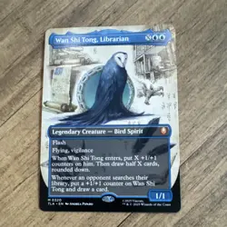 Wizards Wan Shi Tong, Librarian Legendary Creature Blue TLA #0320 Avatar Card - Image 1