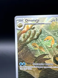 Omanyte 180/165 Scarlet & Violet 151 Full Art Holo Pokemon Card - Image 2
