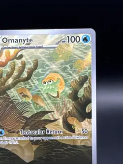 Omanyte 180/165 Scarlet & Violet 151 Full Art Holo Pokemon Card - Image 3