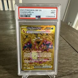 Pokemon 2023 Charizard EX Obsidian Flames Holo Hyper Rare Card 228/197 Psa 9 - Image 1