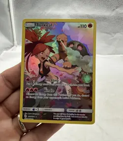 Pokemon TCG Torkoal Secret Rare Full Art Holo Cosmic Eclipse 237/236 Card - Image 1