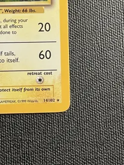 Pokemon TCG Raichu Base Set Holo Rare Card 14/102 Vintage WOTC LP+ - Image 4