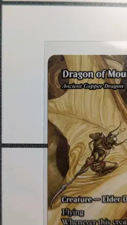 Ancient Copper Dragon MTG Dragon Of Mount Gulg NM Final Fantasy Through the Ages - Image 2