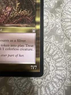 Mtg 🔥🔥 Sliver Queen 🔥🔥 Stronghold DAMAGED🌟 VINTAGE Magic The Gathering - Image 4