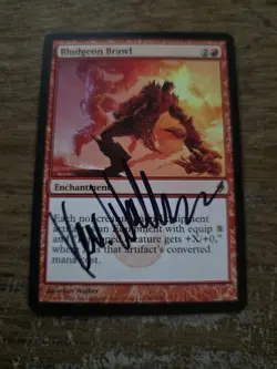 Bludgeon Brawl Artist Proof SIGNED By Kev Walker Mtg Magic The Gathering - Image 1