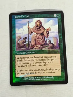 MTG FOIL Druid's Call Odyssey Magic the Gathering - Image 1