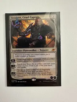 MTG Tezzeret, Cruel Captain Edge of Eternities NM/M English Magic The Gathering - Image 1