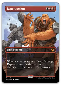 Repercussion (Anime Borderless) #78 (LP) Wilds of Eldraine WOT Magic MTG - Image 1