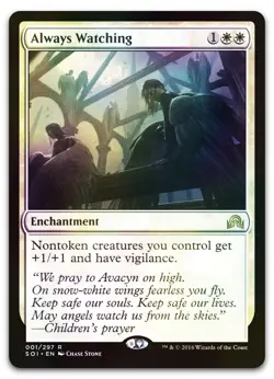Always Watching #1 (Foil) (LP) Shadows over Innistrad SOI Magic MTG - Image 1