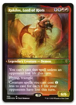 Rakdos, Lord of Riots (Foil Etched) #532 (NM) Commander Legends CMR Magic MTG - Image 1
