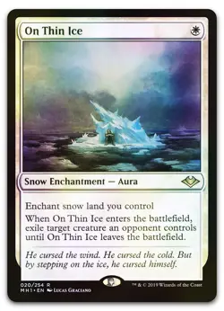 On Thin Ice #20 (Foil) (LP) Modern Horizons MH1 Magic MTG - Image 1