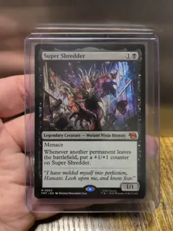 magic the gathering MTG Super Shredder Teenage Mutant Ninja Turtles Regular NM - Image 1