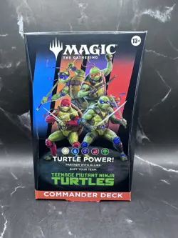 Teenage Mutant Ninja Turtles Commander Deck Turtle MTG Factory Sealed new Precon - Image 1
