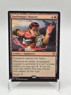 MTG Battlemage's Bracers Commander 2021 Rare NM Magic The Gathering - Image 1