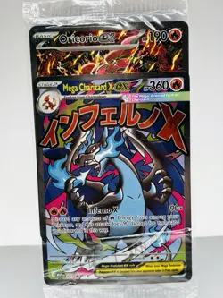 2025 Pokemon MEP Black Star Promo #023 Mega Charizard X ex/ Oricorio ex- SEALED - Image 2