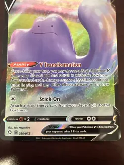 Pokemon Card Ditto V 050/072 Shining Fates Half Art Rare Near Mint - Image 4