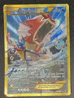 Pokemon TCG Gyarados EX 123/122 XY Breakpoint 2016 Secret Holo Rare - Image 1