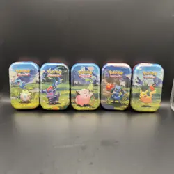 Pokemon Ascended Heroes Mini Tin x5 Sealed Full Art Set - Image 1