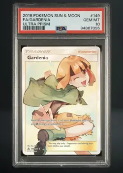 💎PSA 10💎 Pokemon Gardenia 149/156 Ultra Prism Trainer Full Art.💎 - Image 1