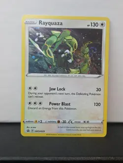 Pokemon TCG Promo SWSH029 Cosmos Holographic Rayquaza Near Mint VERY CLEAN - Image 4