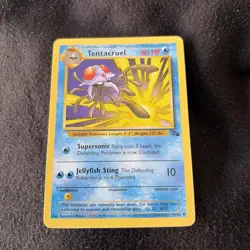 Tentacruel 44/62 Fossil Set Pokemon Card WOTC NM EX COMBINED POSTAGE - Image 1