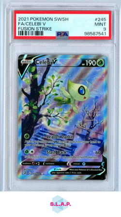 CELEBI V POKEMON 245 2021 FUSION STRIKE - ENGLISCH PSA 9 - Image 1