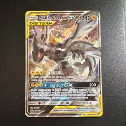 Pokemon Pikachu & Zekrom GX Promo TAG TEAM SM168 Holo 240 HP SM Set NM/M - Image 1