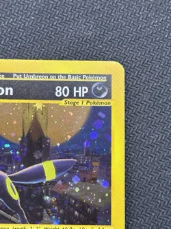 Pokemon TCG Umbreon H29/H32 Aquapolis Holo Rare - Image 3