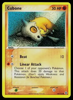 Pokemon Card - Cubone FireRed & LeafGreen 60/112 Common - Image 1