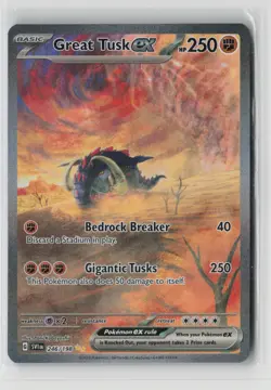 Great Tusk ex 246/198 Special Illustration Rare Scarlet & Violet Near Mint - Image 1